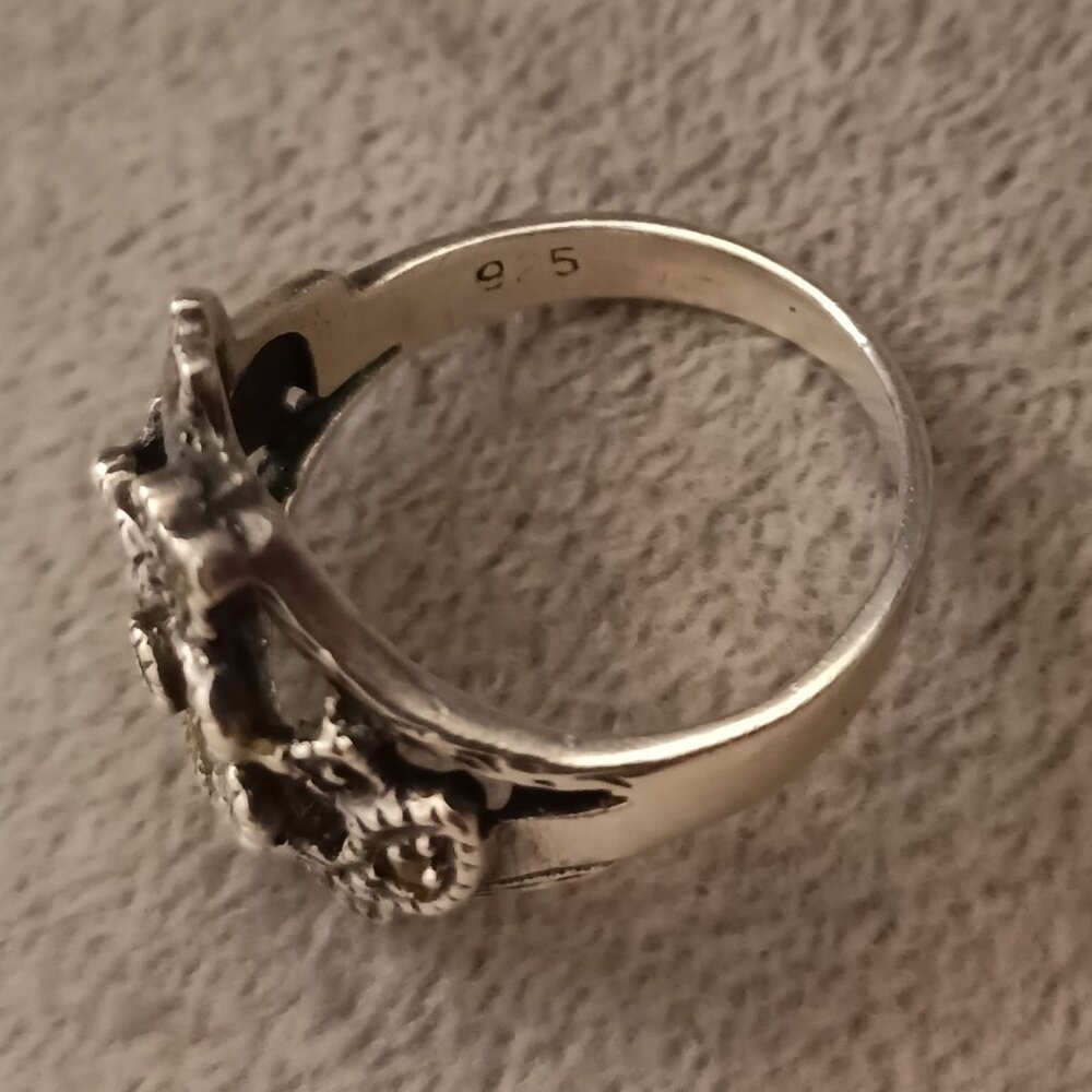 Silver Flower Ring - image 5